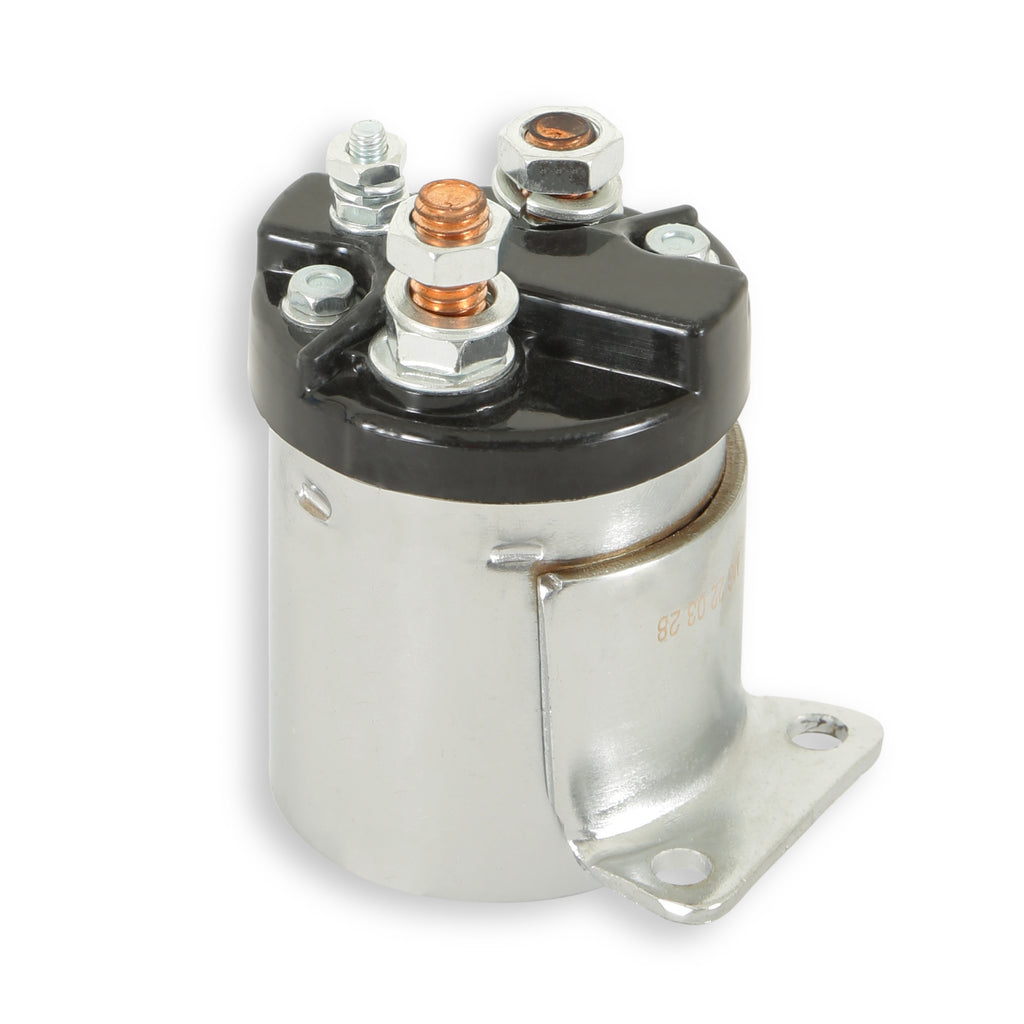 Starter Solenoid Replaces 71469-65B - Fits 4 speed models from 67-88 - Chrome finish - Starter Solenoid, Harley-Davidson