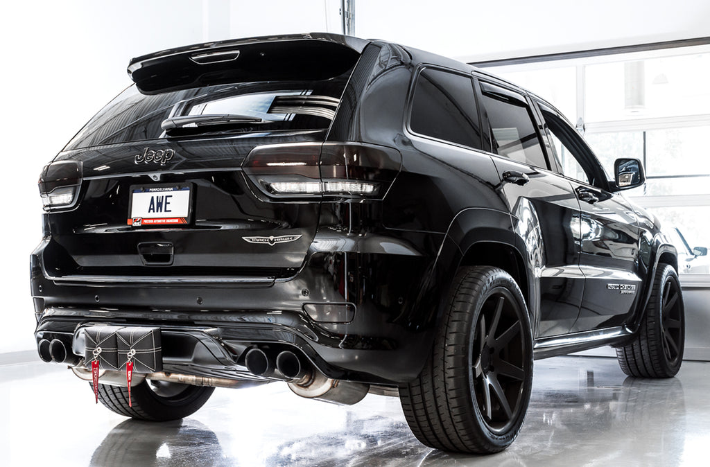 AWE Track Edition Exhaust for Jeep Grand Cherokee SRT and Trackhawk - for use with stock tips