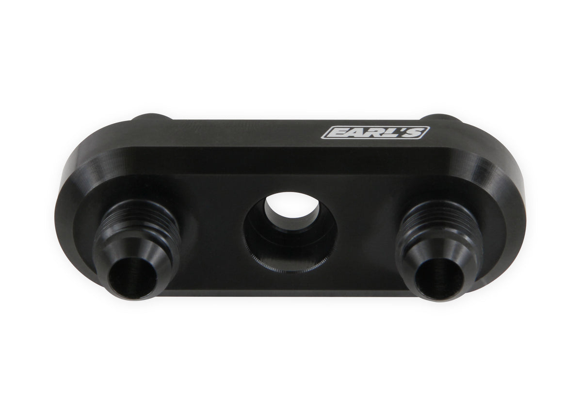 Fits GM 6L80E, 6L90E, and 8L90E Transmissions, -6 AN Male Flares, Black Anodized Finish
