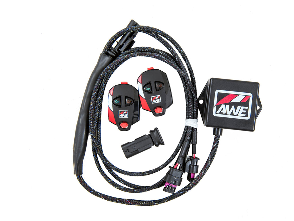 AWE SwitchPath™ Cat-back Exhaust (with Remote) for Ford Focus RS - Diamond Black Tips