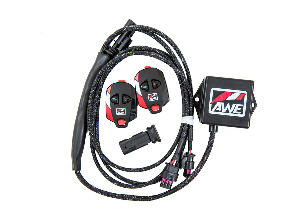 AWE SwitchPath™ Cat-back Exhaust (with Remote) for Ford Focus RS - Diamond Black Tips