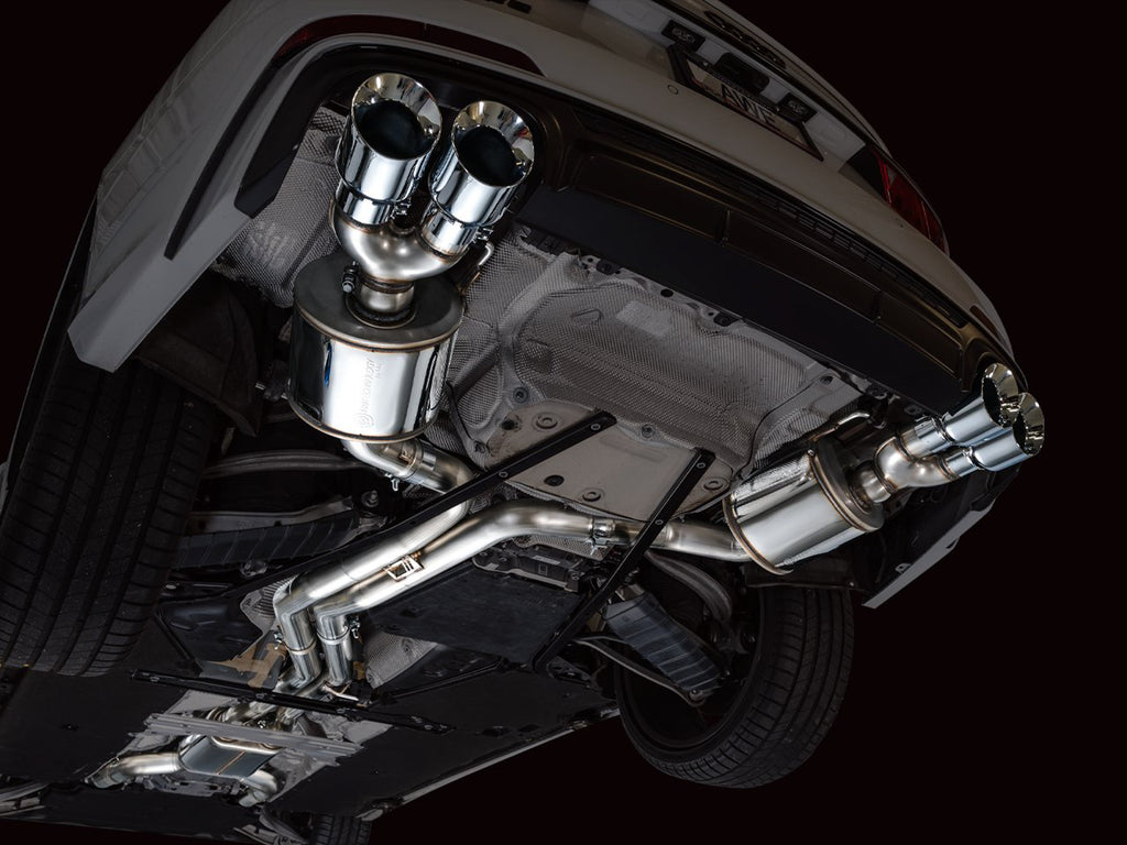 AWE Touring Edition Exhaust for Audi C8 S6/S7 - 4.5" Chrome Silver Tips