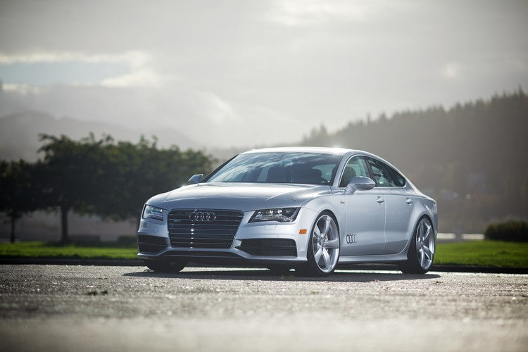 AWE Touring Edition Exhaust for Audi C7 A7 3.0T - 4" Chrome Silver Tips
