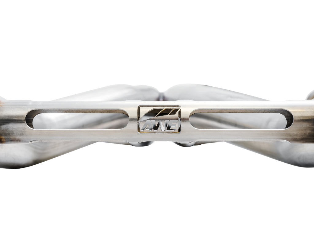 AWE Touring Edition Catback Exhaust for Gen6 Camaro SS/ZL1/LT1, Quad Outlet - Resonated - 4.5" Chrome Silver Tips