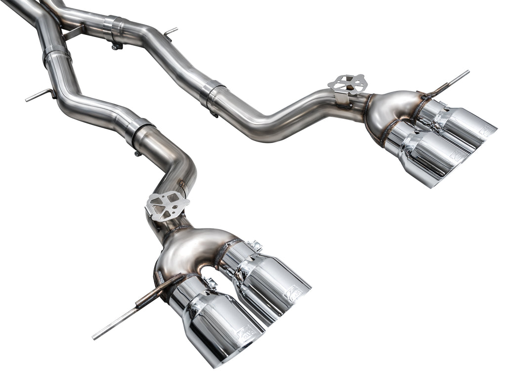 AWE Track Edition Exhaust for BMW G87 M2 - 4.5" Chrome Silver Tips