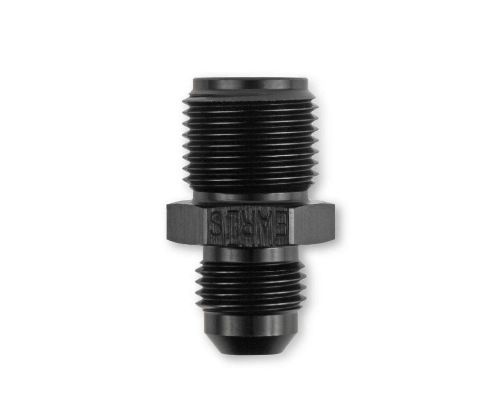 5/8"-18 Inverted Flare Male w/ Long Thread to AN -6 Male Adapter Fitting - Black Anodized Aluminum