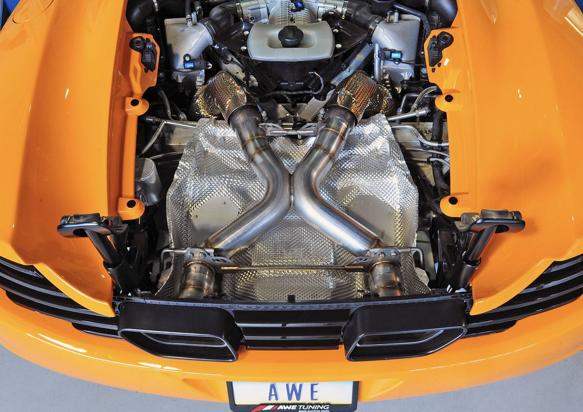 AWE Performance Exhaust for McLaren MP4-12C - Machined Tips