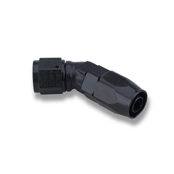 Earls 45 Degree Swivel-Seal® Hose End AN -6 - Black