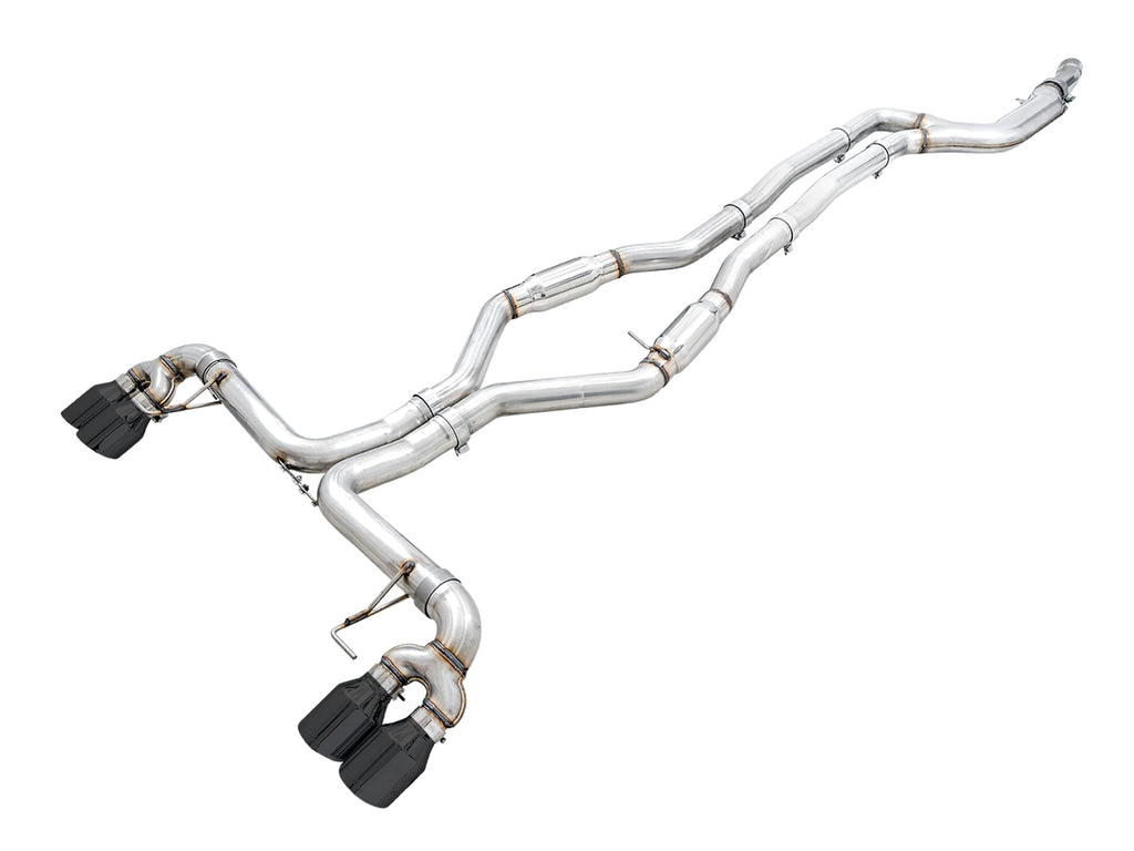AWE Track Edition Exhaust for G2X M340i / M440i - 4" Diamond Black Tips