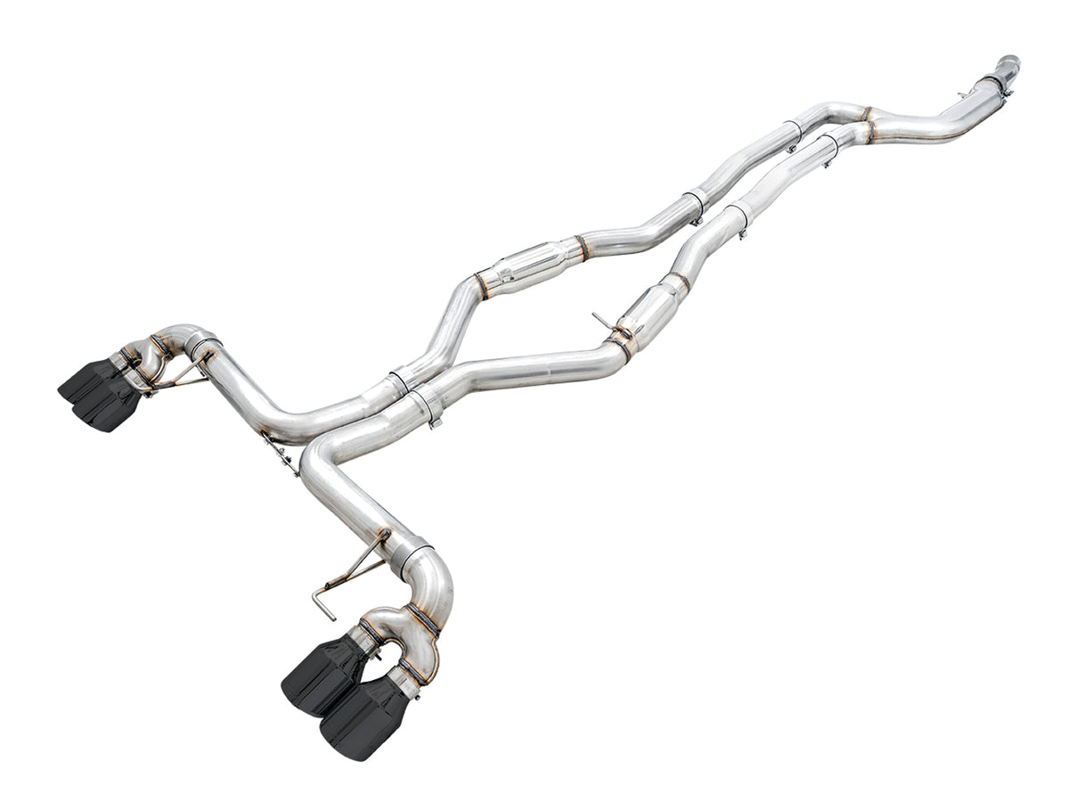 AWE Track Edition Exhaust for G2X M340i / M440i - 4" Diamond Black Tips
