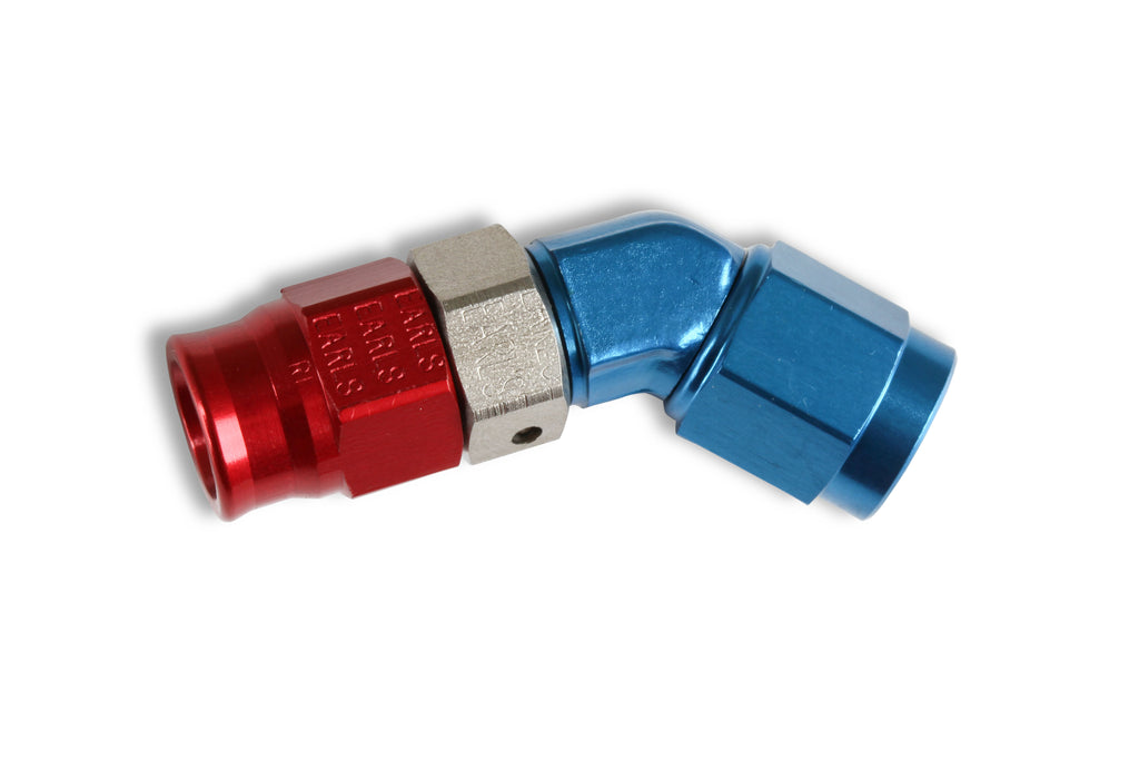 Speed-Seal Hose End Hose Size -6 Nut Size 6 Material Aluminum Adjustable Low Profile 45