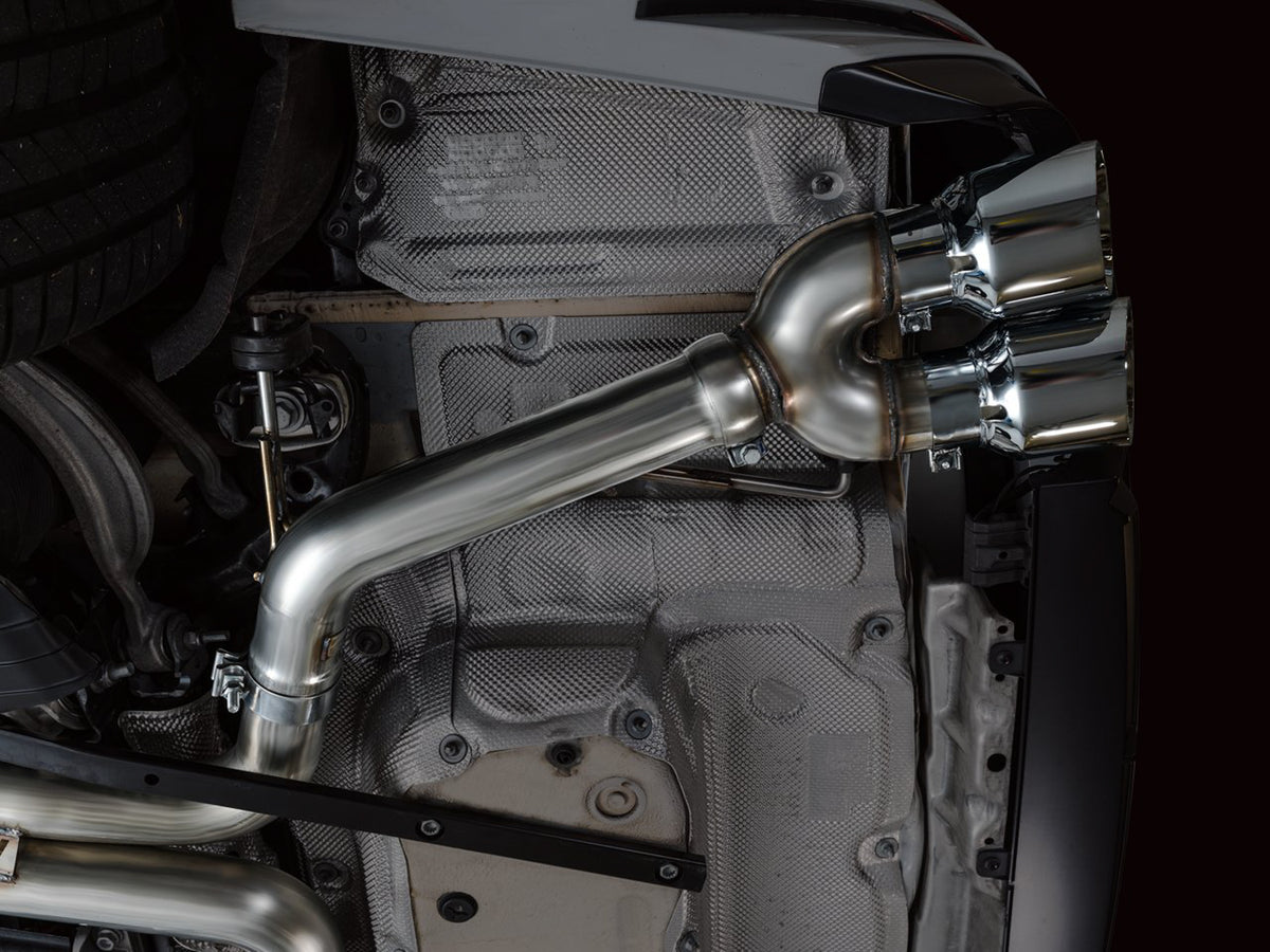 AWE Track Edition Exhaust for Audi C8 S6/S7 - 4.5" Chrome Silver Tips