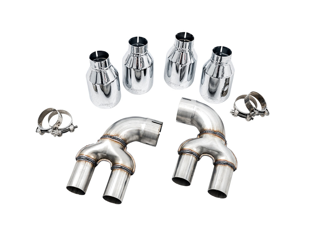 AWE Resonated Touring Edition Exhaust for G2X M340i / M440i - 4" Chrome Silver Tips