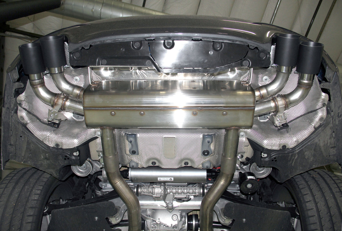 Closed Intake / Black Exhaust / X-Pipe / Springs + Bumpstops / ZF8 Pedal Pads