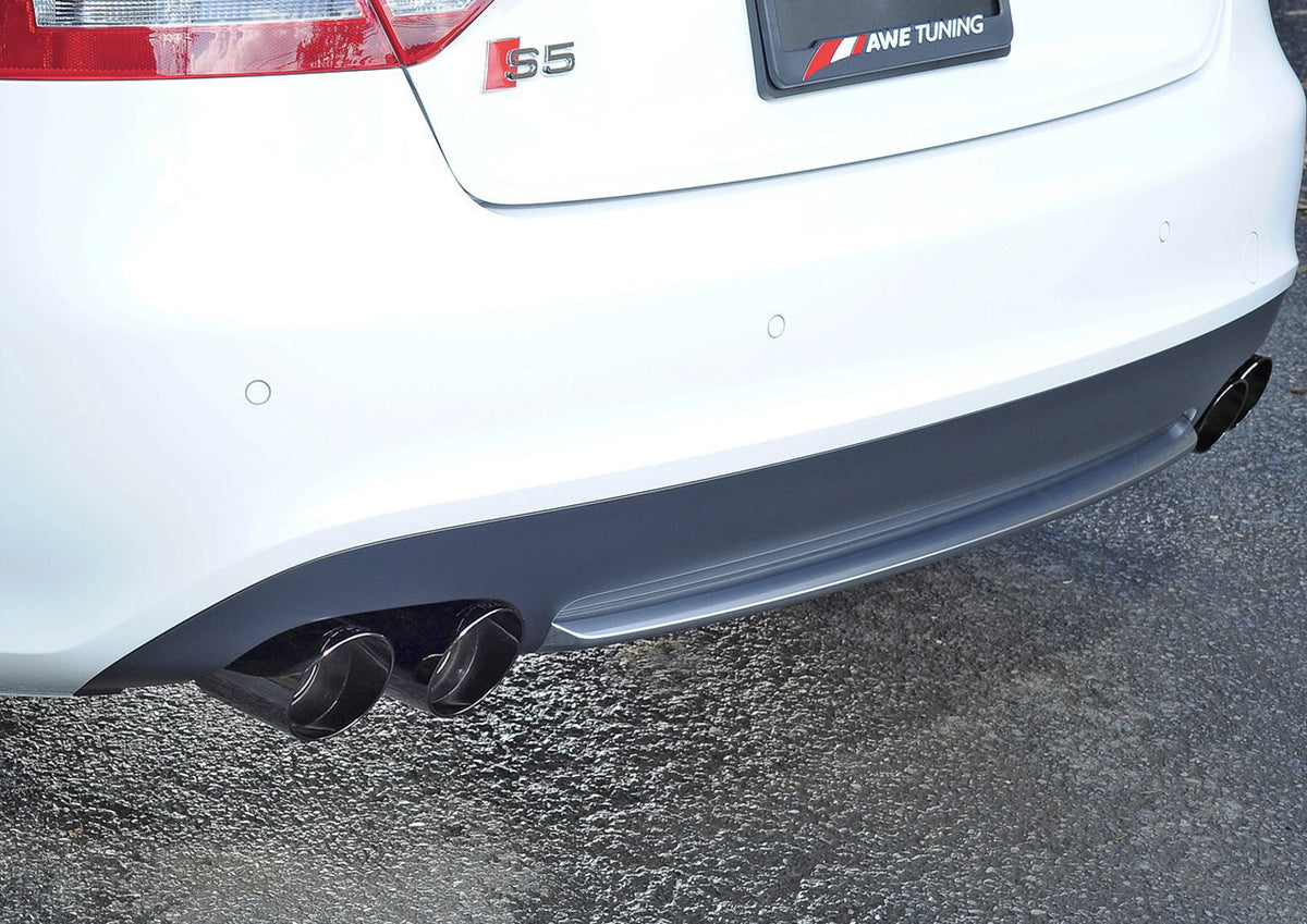 AWE Touring Edition Exhaust System for B8/8.5 S5 Cabrio (Exhaust + Resonated Downpipes) - Diamond Black Tips