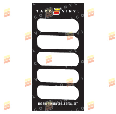 2014-2021 Tundra Grille Decals