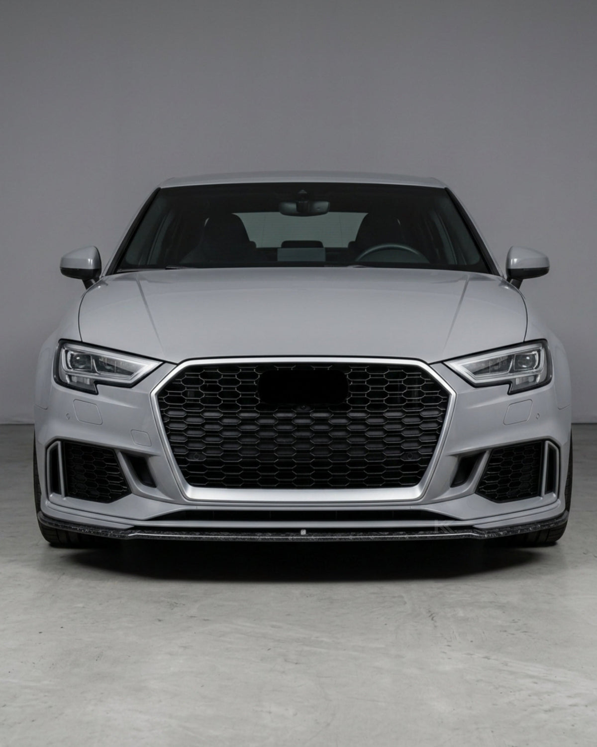 2017–2019 Audi RS3 8V Sedan Front Bumper Lip – Forged Carbon Fiber