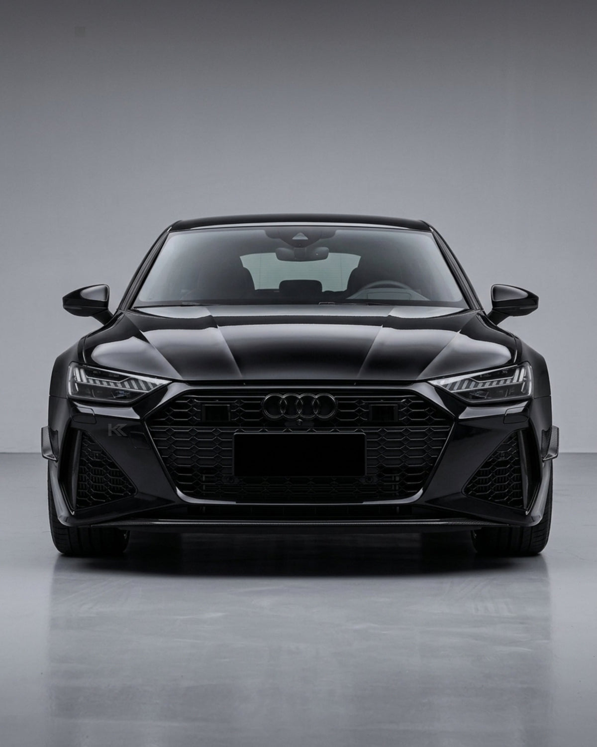 2020–2021 Audi RS7 C8 Sportback ABT Style Front Bumper Canards – Dry Carbon Fiber