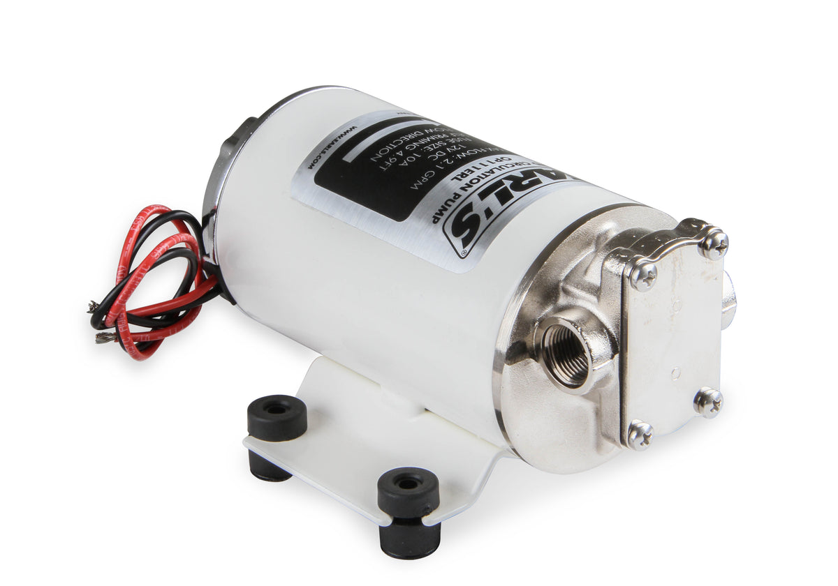 12-Volt DC Electric Oil Circulation Pump w/ 3/8" BSPP (British Standard Pipe Parallel) straight thread Female Ports