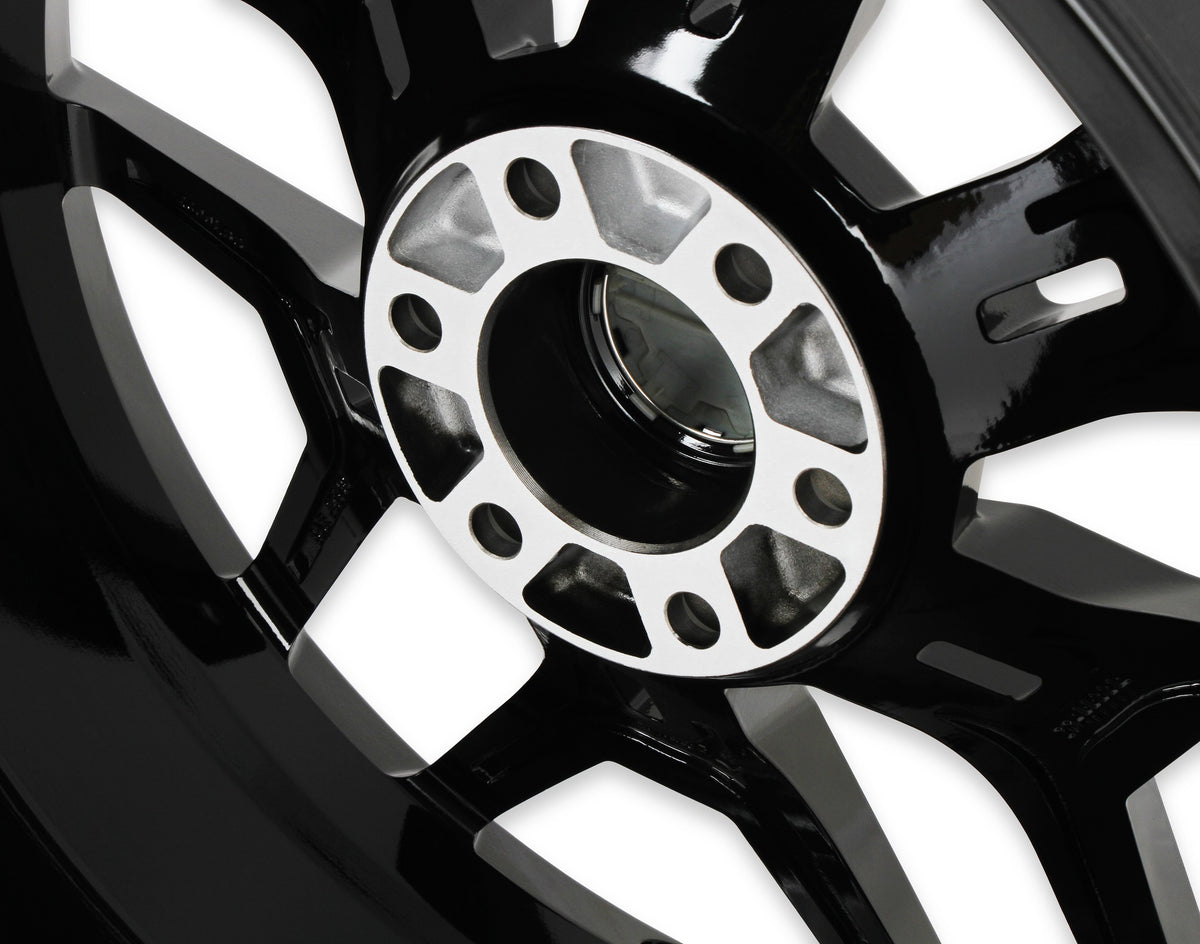 20 x 9 | 6x5.31" / 6x135 | 5.44" BS | 12 MM Offset; Verify all wheel fitment specs to your specific application before ordering.