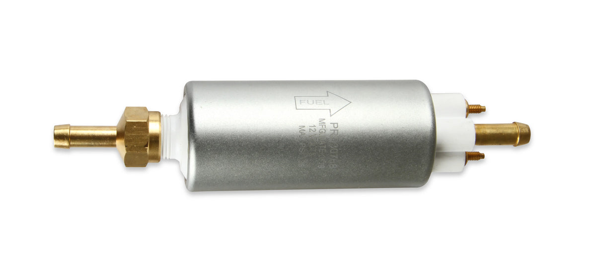 Fuel System Plumbing Kit w/ 40' of 3/8" Vapor Guard™ Fuel Hose, Electric Fuel Pump, Billet Fuel Filters, Bulkhead Fuel Fitting for Return Line to Tank, and Hardware.