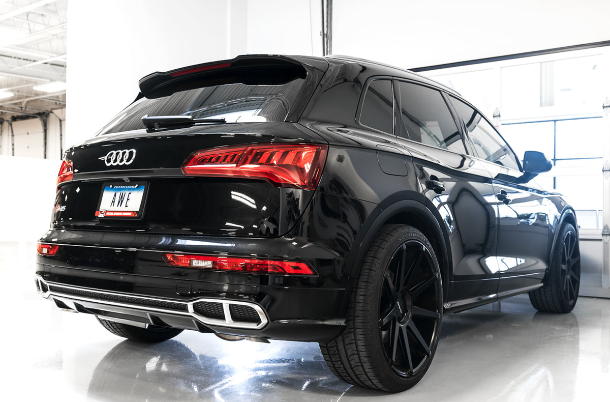 AWE Touring Edition Exhaust for Audi B9 SQ5 - Non-Resonated - Uses OE Tips
