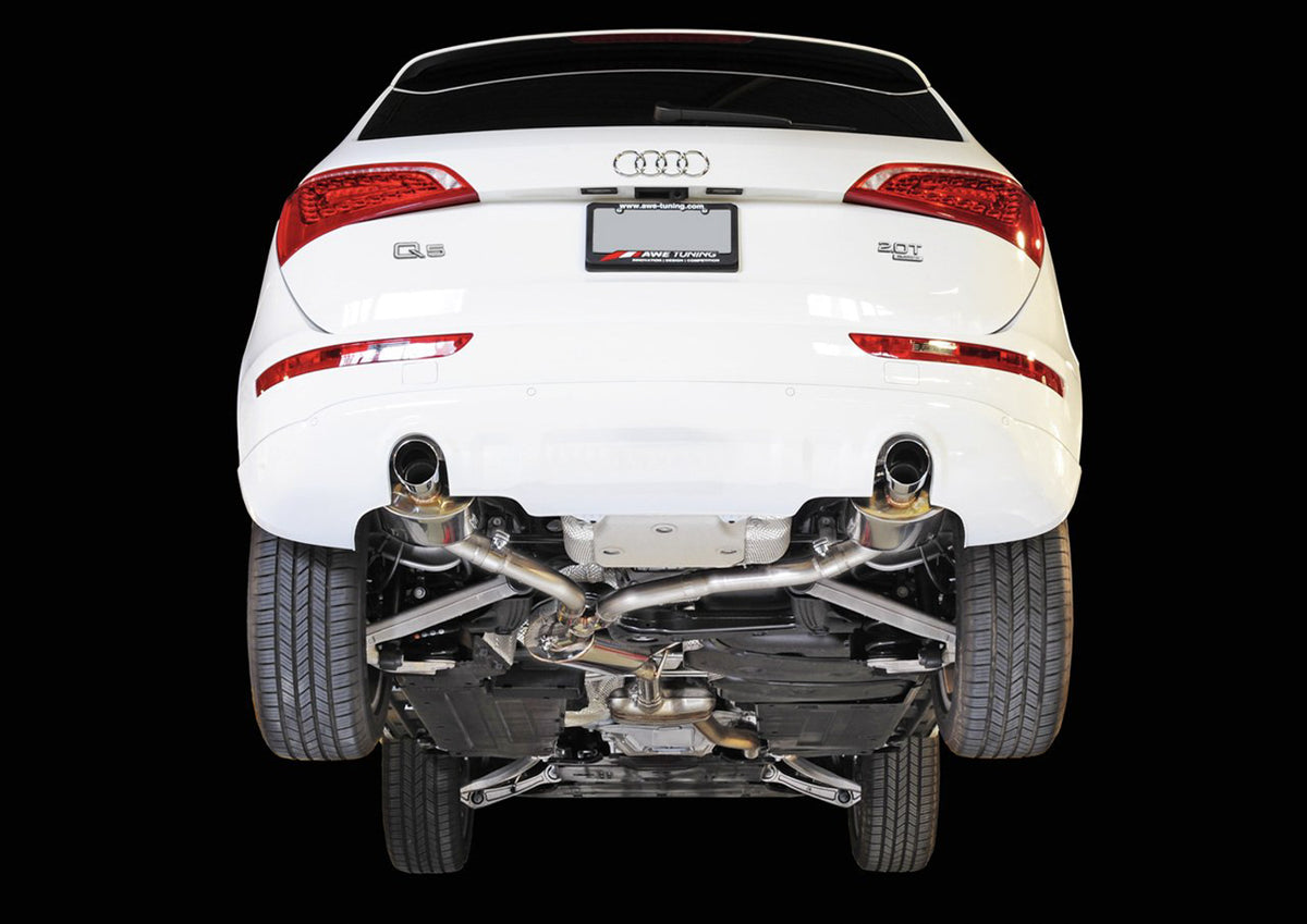 AWE Touring Edition Exhaust for 8R Q5 2.0T - 3.5" Chrome Silver  Tips