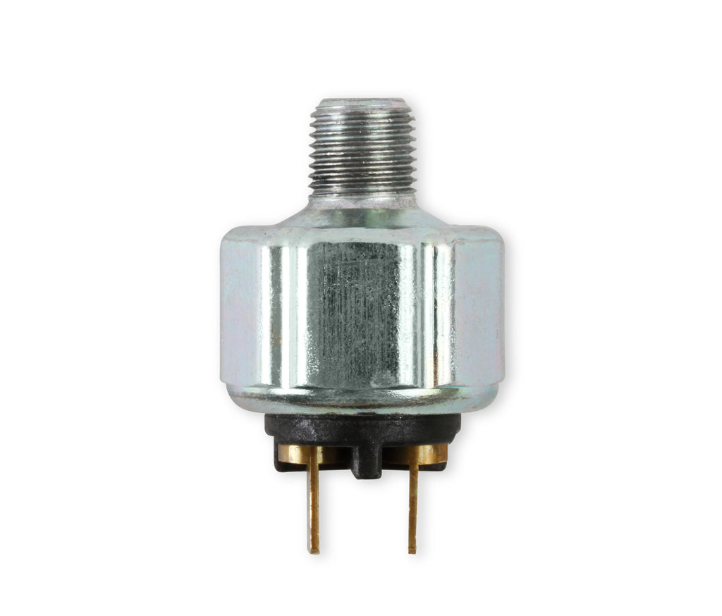 Brake light switch - Pressure activated w/ 1/8" NPT port - (2) 1/4" blade style electrical terminals.