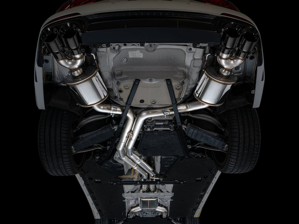 AWE Touring Edition Exhaust for Audi C8 S6/S7 - 4.5" Diamond Black Tips