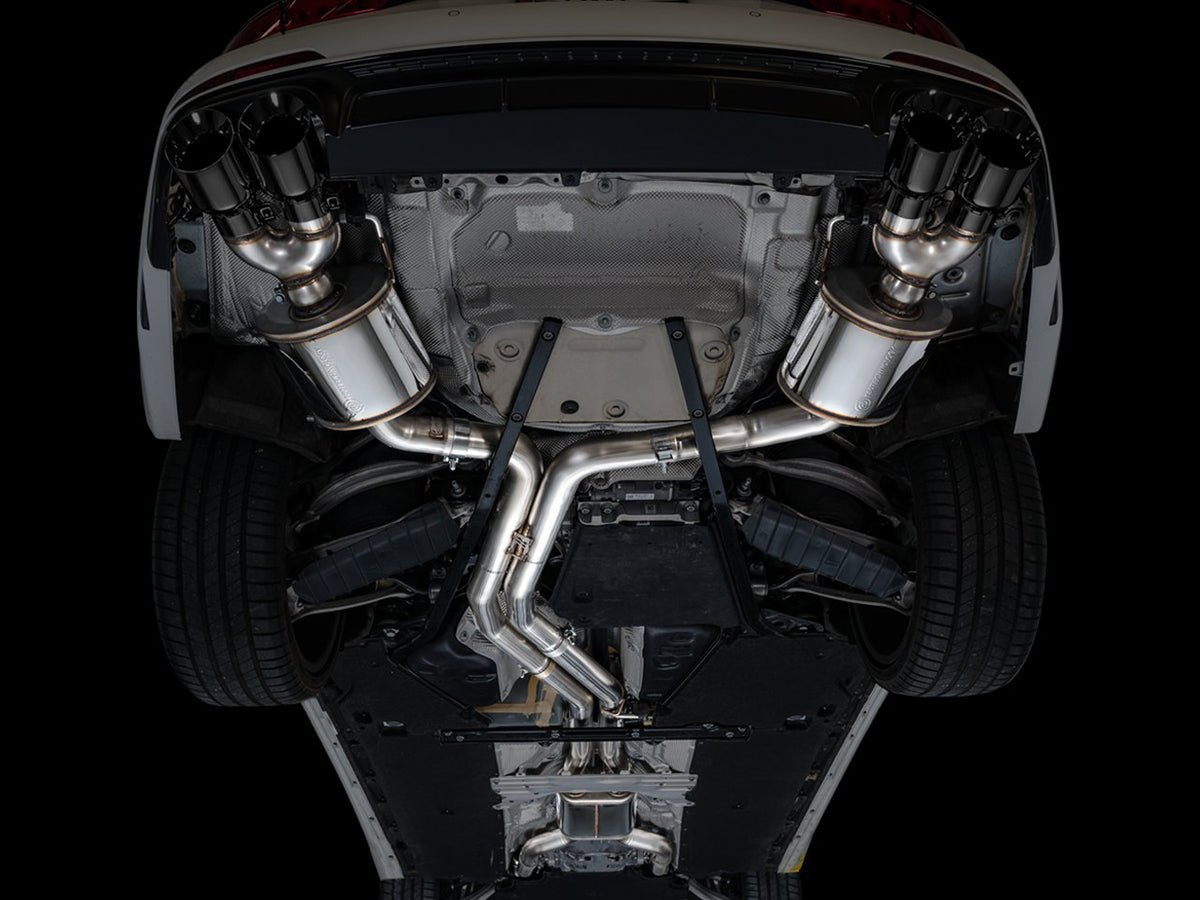 AWE Touring Edition Exhaust for Audi C8 S6/S7 - 4.5" Diamond Black Tips