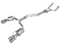 AWE Touring Edition Exhaust for Audi C8 S6/S7 - 4.5" Chrome Silver Tips