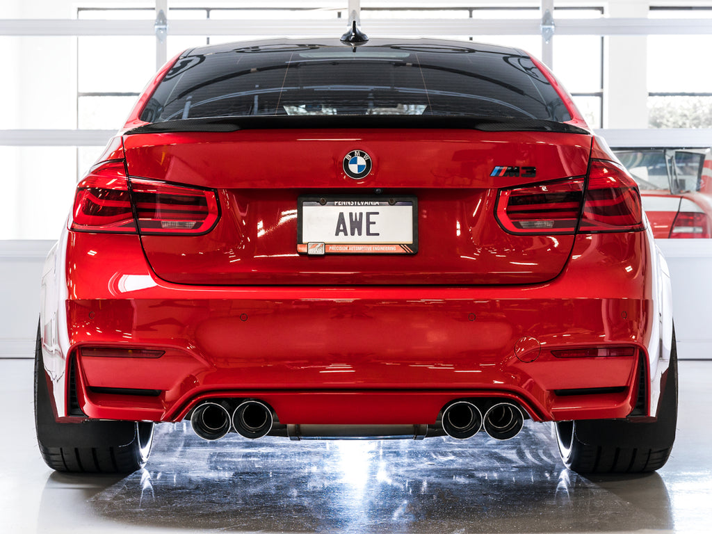 AWE SwitchPath™ Catback Exhaust for BMW F8X M3/M4 - 4" Chrome Silver Tips