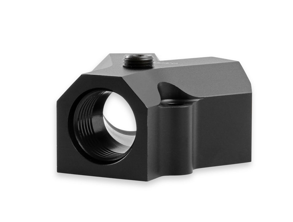 Fuel Distribution Block - 10AN O-ring Ports on the Inlet and two Outlets., Black Anodized.