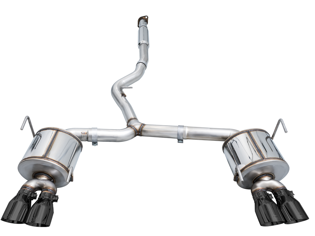 AWE Touring Edition Catback Exhaust for VB Subaru WRX - 4" Diamond Black Tips