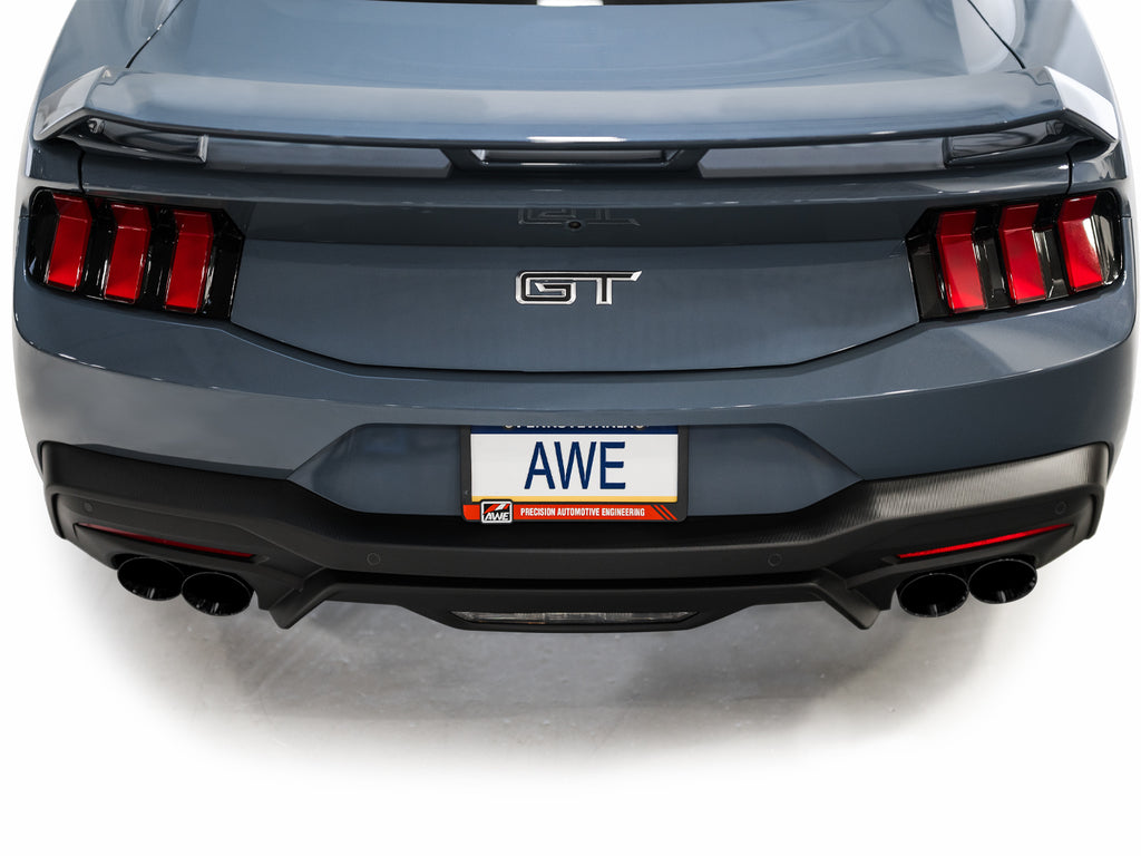 AWE SwitchPath™ Exhaust for S650 Ford Mustang GT Fastback - Quad Diamond Black Tips