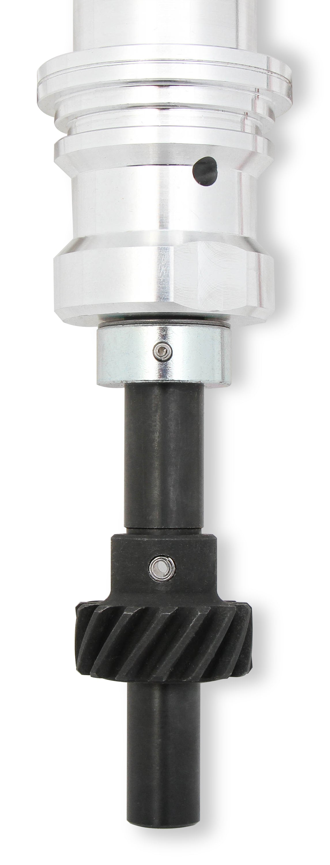 Mallory Unilite Distributor with built-in electronic ignition module.