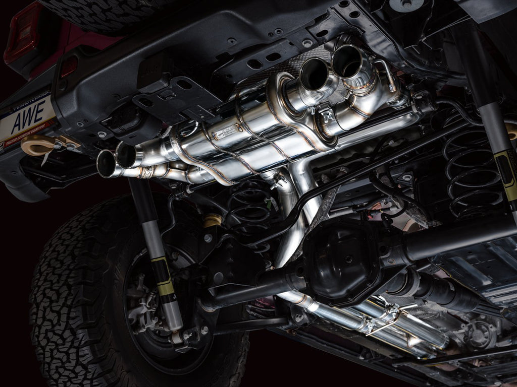 AWE SwitchPath Exhaust for Wrangler 392 - Quad BashGuards