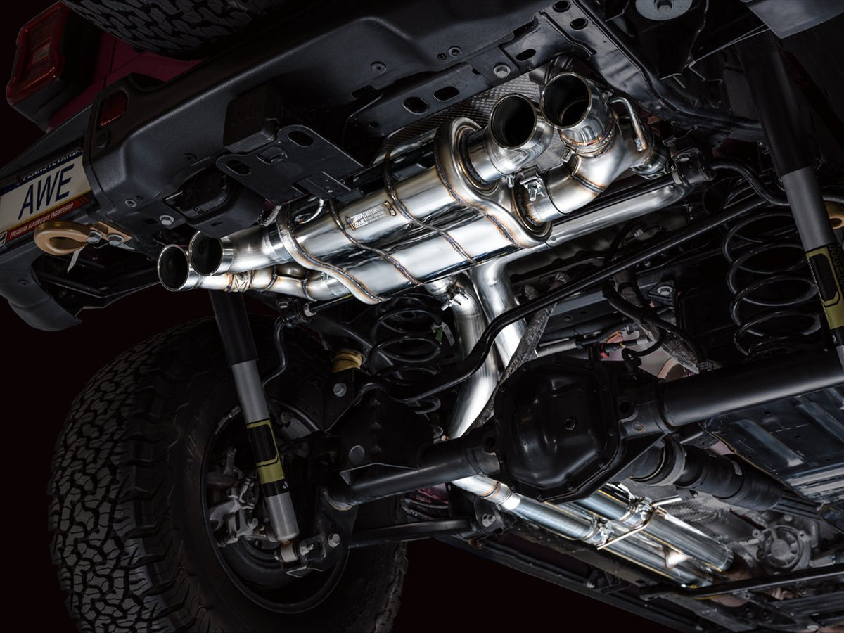 AWE SwitchPath Exhaust for Wrangler 392 - Quad BashGuards