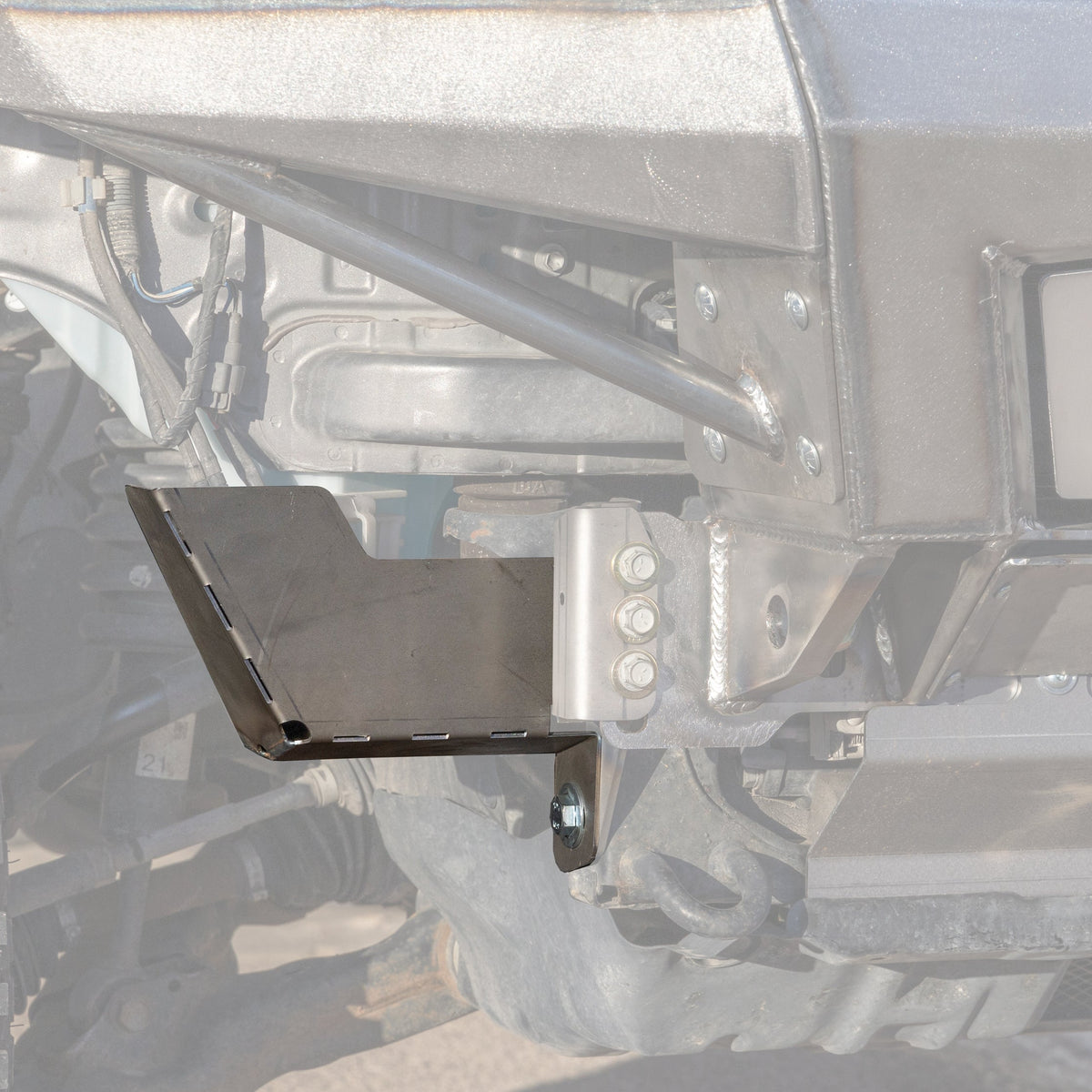 4Runner Windshield Washer Tank Skid / 5th Gen / 2010+ / Raw (manufacturer reference photo)