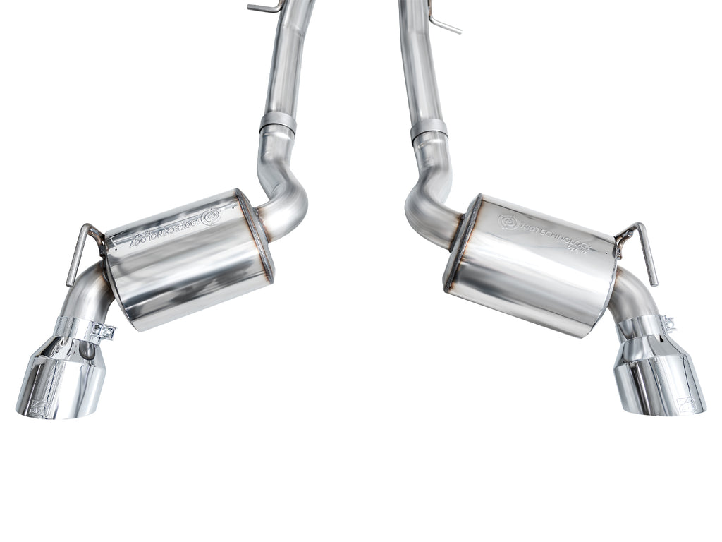 AWE Touring Edition Exhaust for Nissan Z - 5” Chrome Silver Tips