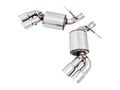 AWE Touring Edition Axleback Exhaust for Gen6 Camaro SS/ZL1/LT1, Quad Outlet - 4.5" Chrome Silver Tips