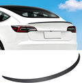 Xprite Matte Black Rear Spoiler Lip Wing OEM Fit Compatible with Tesla Model 3 2017-2023