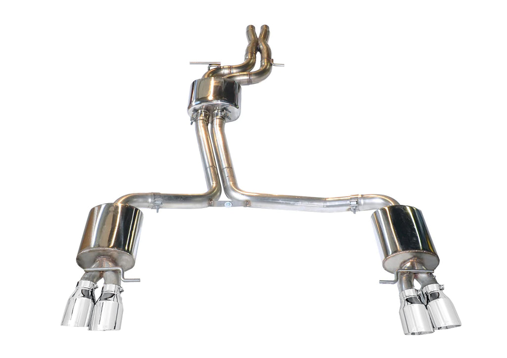 AWE Touring Edition Exhaust for Audi S5 3.0T - 3.5" Chrome Silver Tips