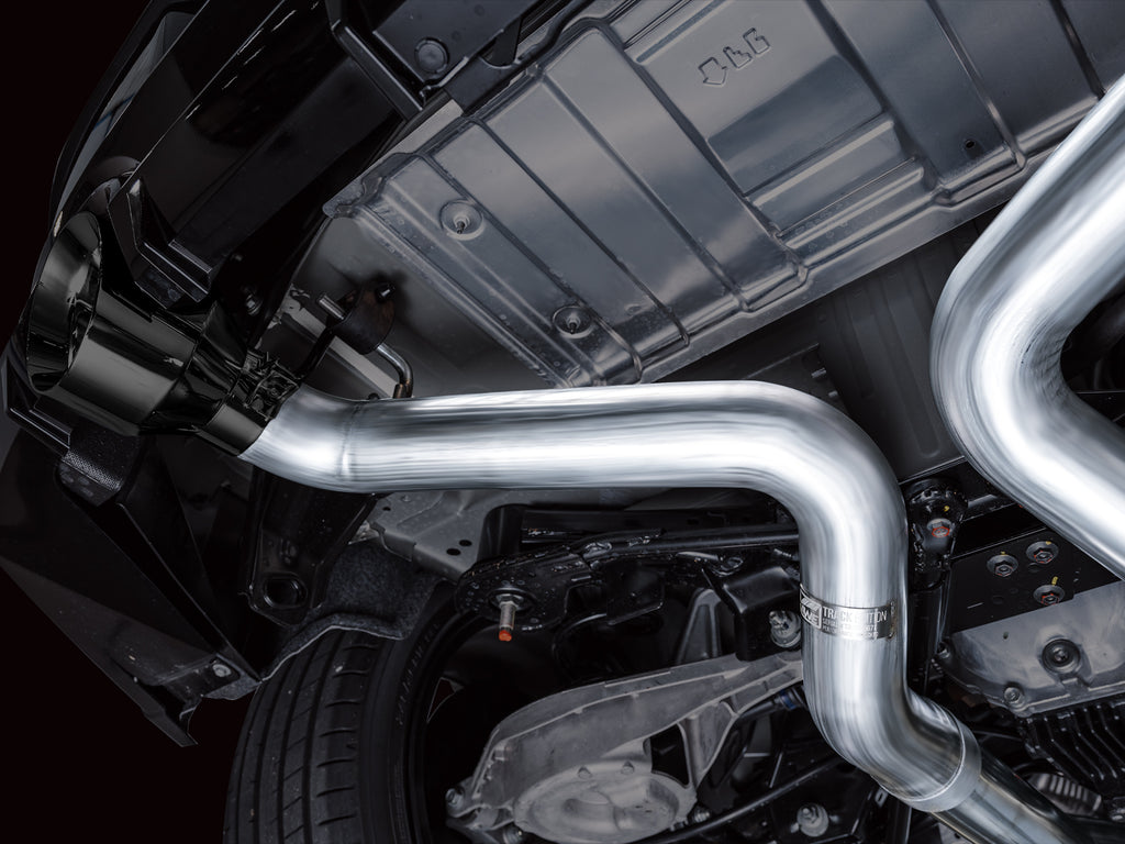 AWE Track Edition Exhaust for Nissan Z - 5” Diamond Black Tips
