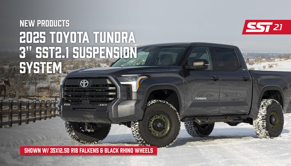 3" SST2.1 Suspension System With Falcon 2.1 Struts/Shocks - Toyota Tundra 2022-2026