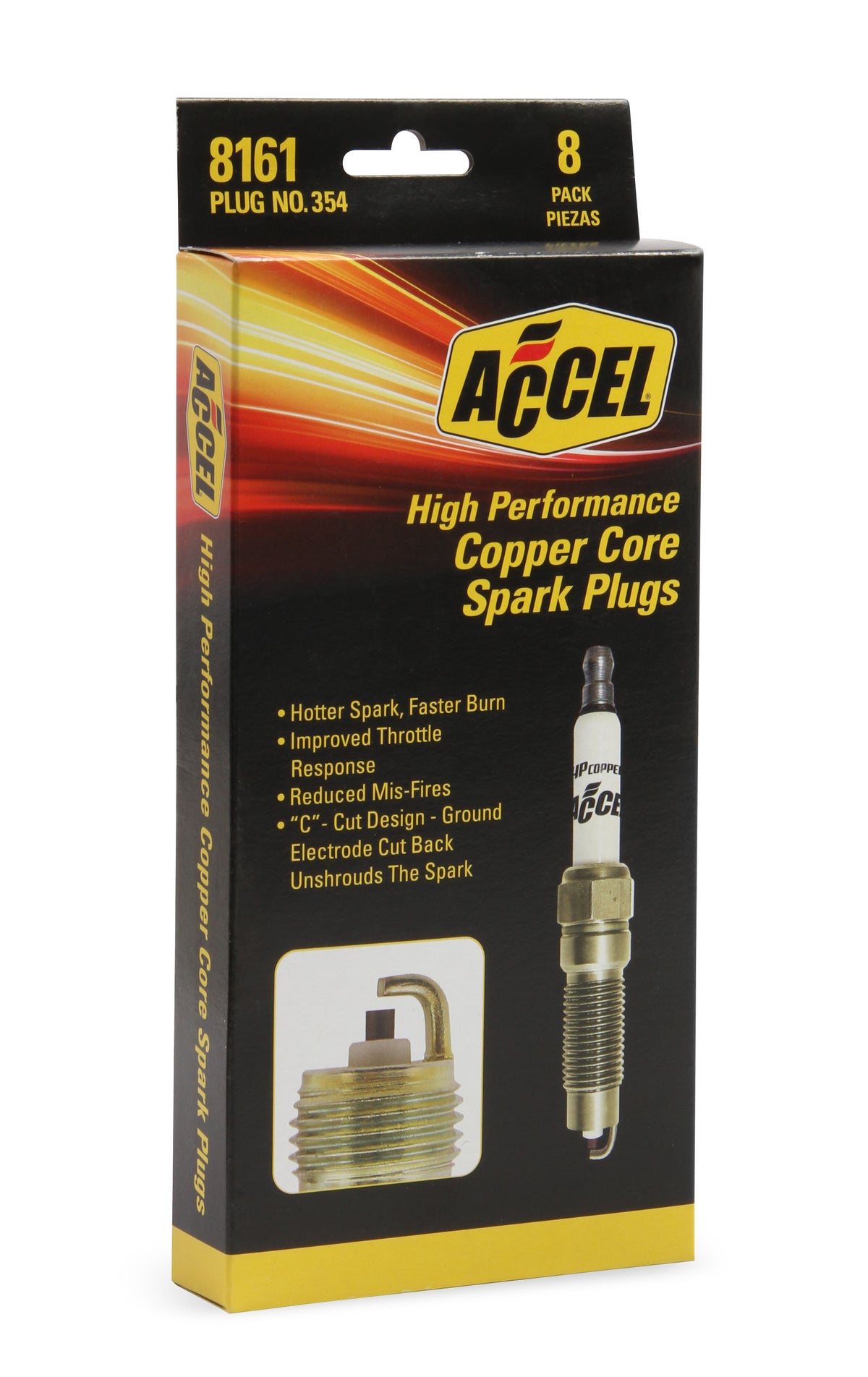 HP Copper Spark Plug - Ford 2008-2014 - 3-Valve 4.6L & 5.4L Eng - Stock Heat Range - 8 Pack of PN 354