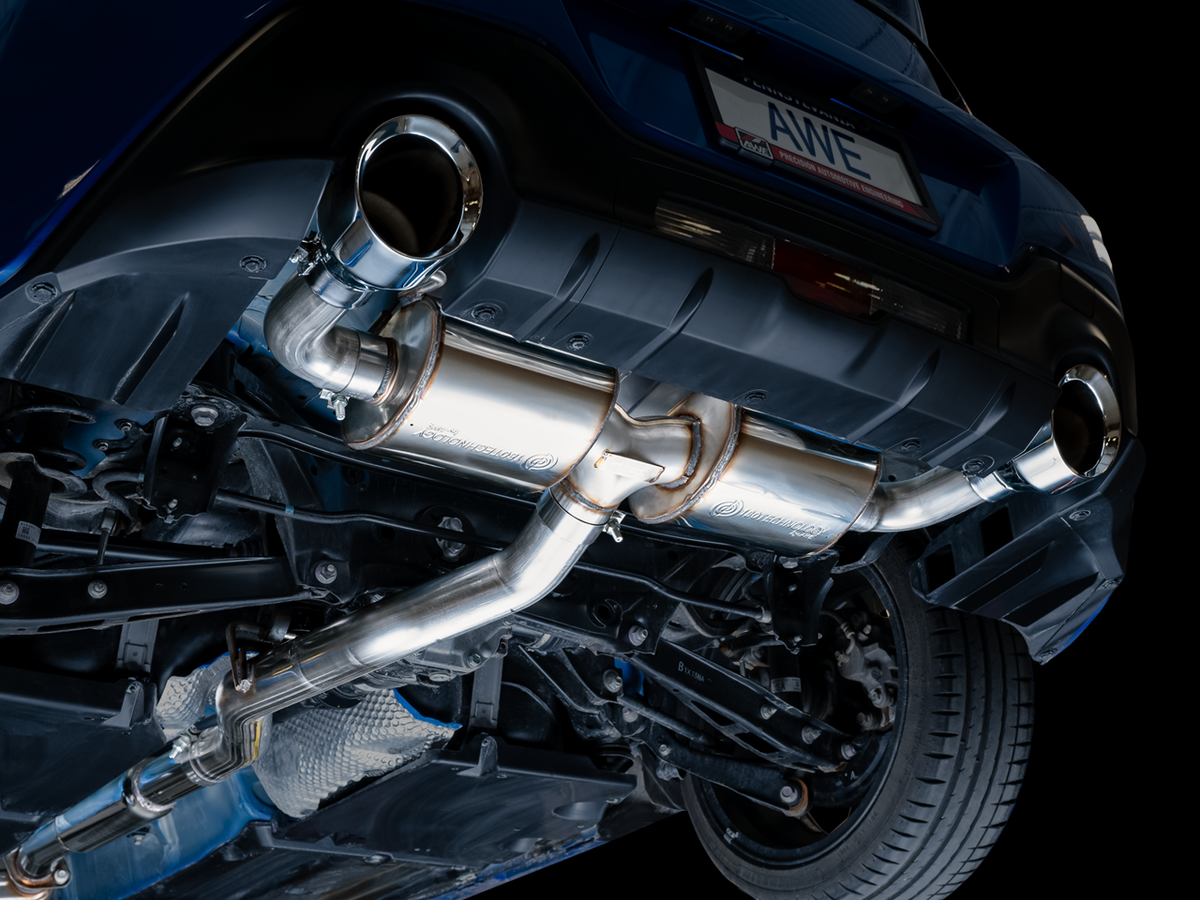 AWE Touring Edition Exhaust for Subaru BRZ / Toyota GR86 / Toyota 86 / Scion FR-S - 5" Chrome Silver Tips
