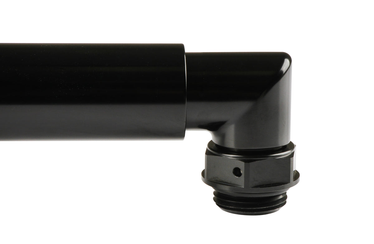 Adjustable Length Range - 6.8" to 10.5" (c/l to c/l of -12 O-Ring Port Swivels), Billet Aluminum w/ (2) O-ring seals.  Ideal for use w/ LS0022ERL & Remote Mounted Electric Water Pump