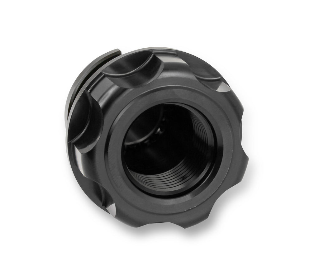 Oil Fill Cap w/ Baffle & -10 ORB Port - Fits Factory Valve Covers - GM LS Series, GM Gen-V LT, and 2011-2017 Ford Coyote Engines (Gen 1 and Gen 2).
