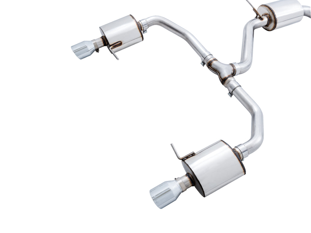 AWE Touring Edition Exhaust for MK7 Jetta GLI w/ High Flow Downpipe (not included) - Chrome Silver Tips